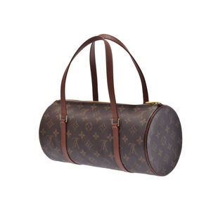 Louis Vuitton Monogram Papillon handbag L pouch leather brown